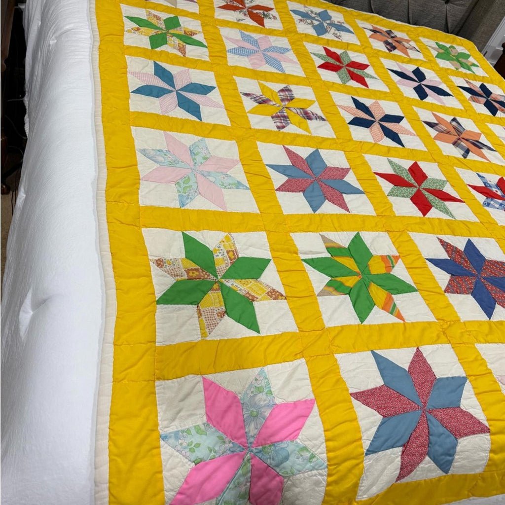 Handmade 8 Point Star Quilt