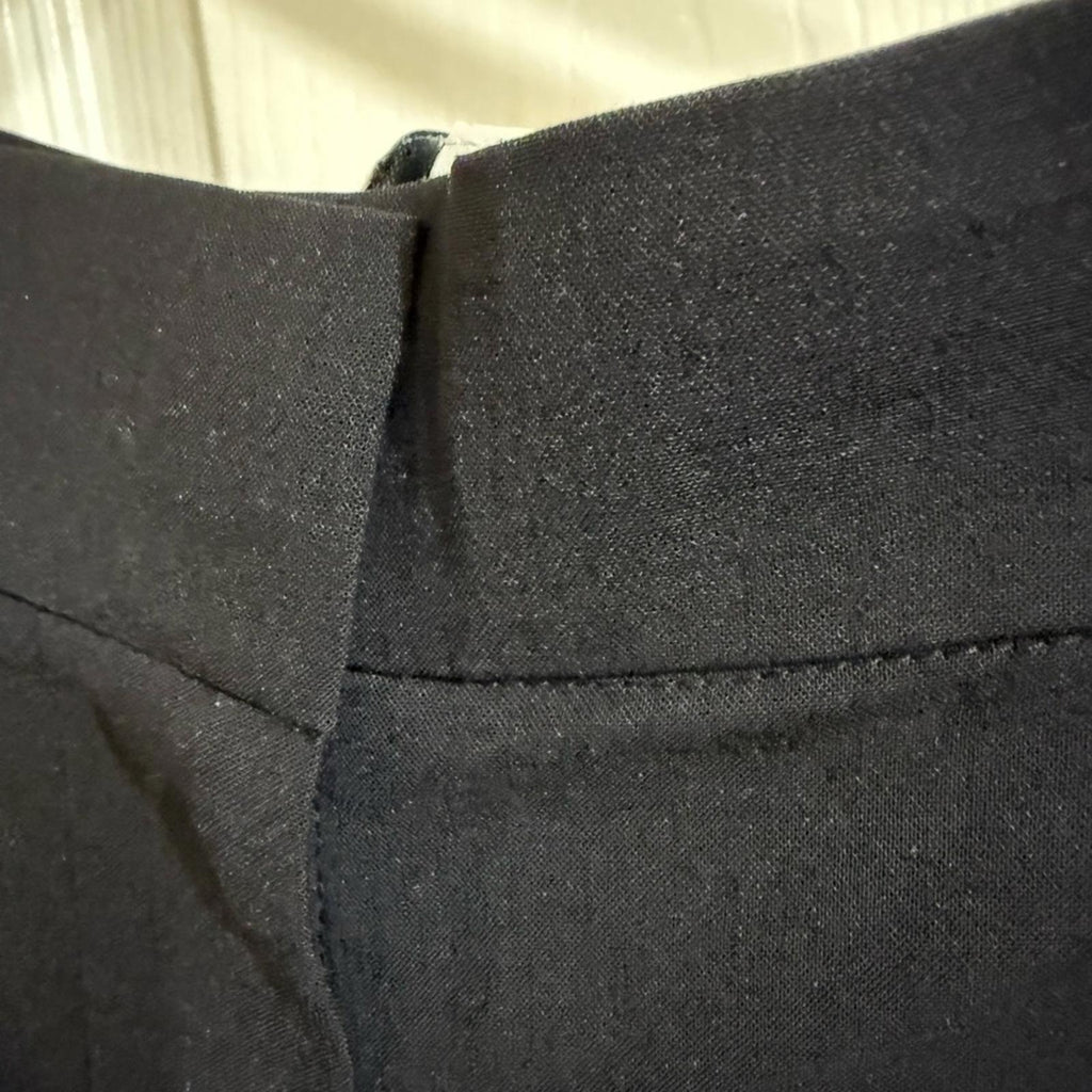 New COS Black Overlay Wide-Leg Trousers 12