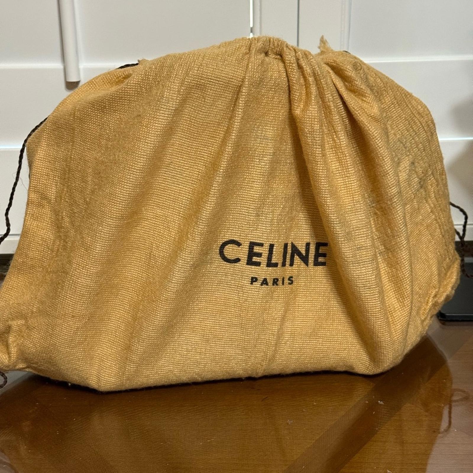 Celine Gray Leather Micro Belt Bag