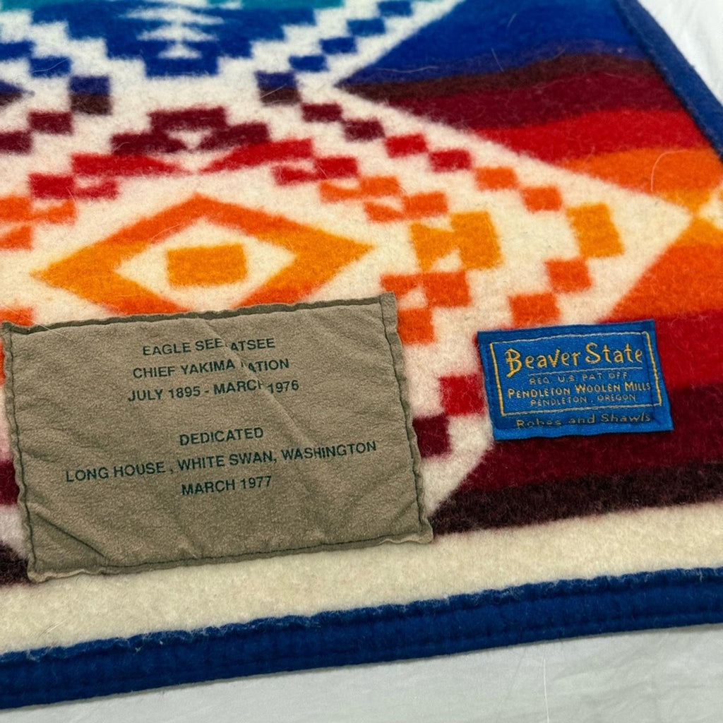 Pendleton Dedication Blanket Chief Eagle Seelatsee