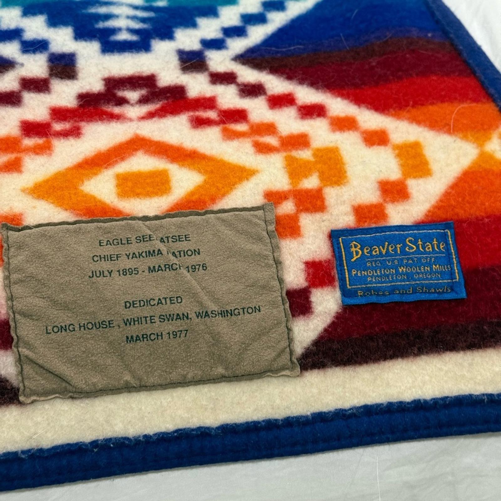 Pendleton Dedication Blanket Chief Eagle Seelatsee