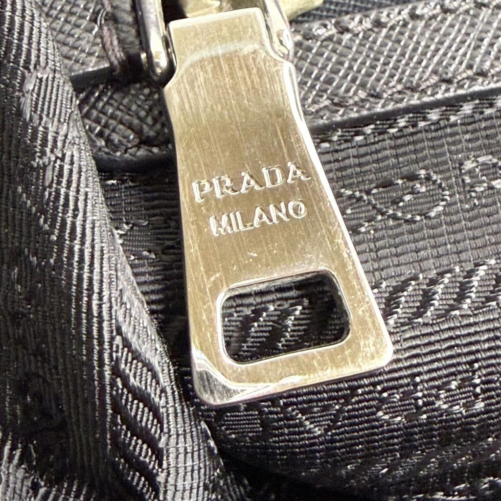 Prada Black and Gray Camouflage 3 Way Bag