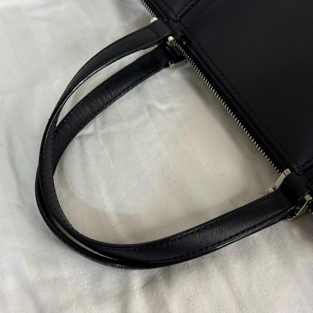 Burberry Black Leather Tote and Wallet Set