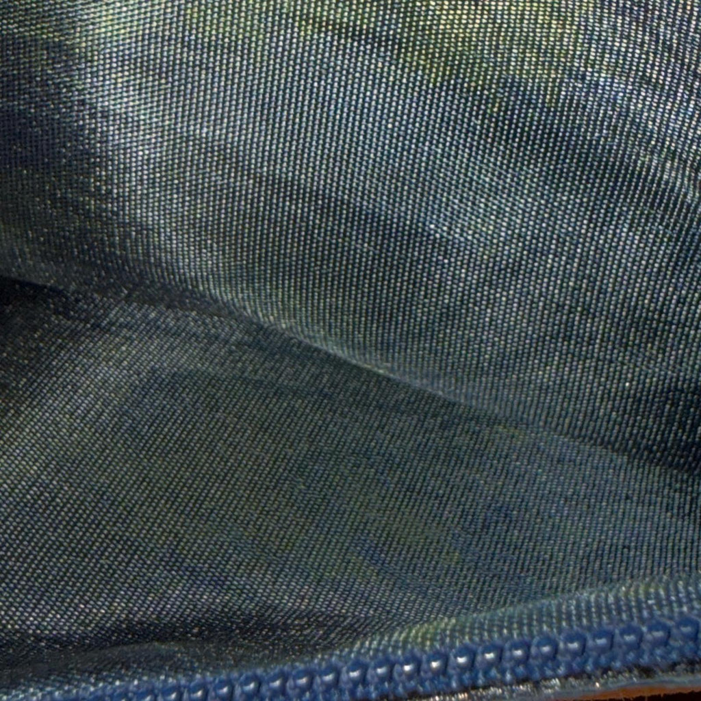 Loewe Bowling Bag in Dark Blue Grained Leather with Contrasting Stitching