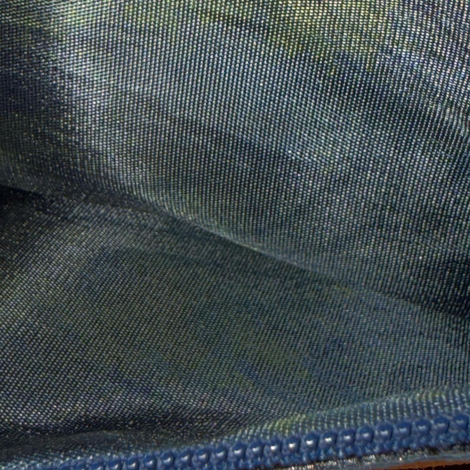 Loewe Bowling Bag in Dark Blue Grained Leather with Contrasting Stitching