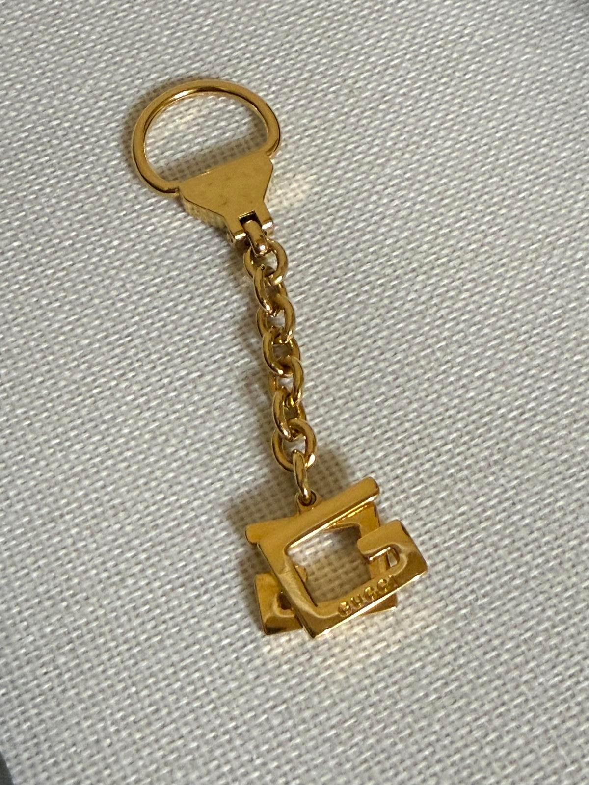 Gucci GG Gold Keychain