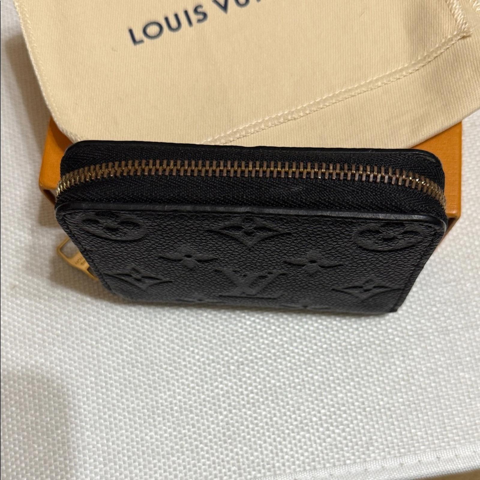 Louis Vuitton Black Leather Compact Wallet