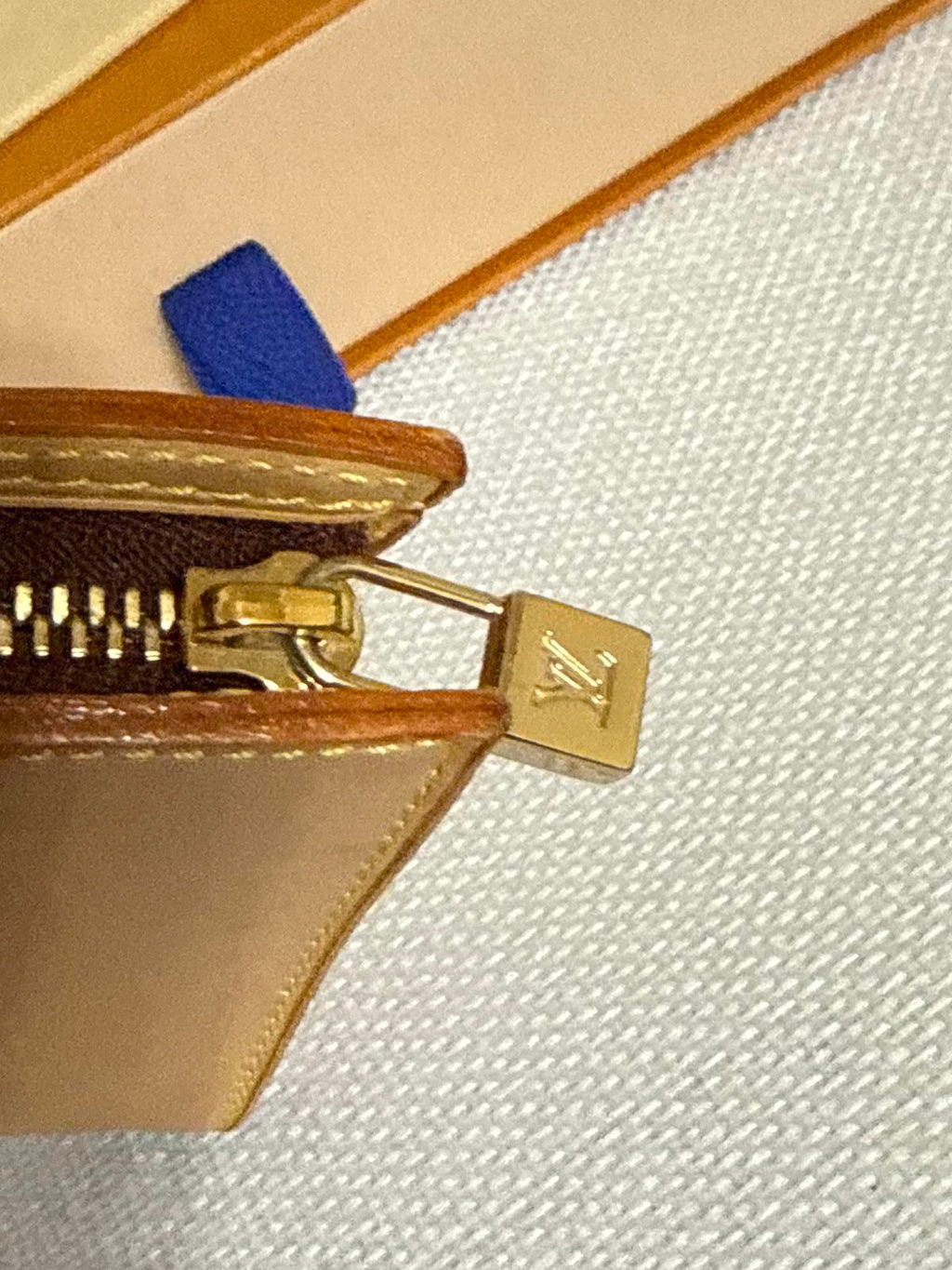 Louis Vuitton Cabas Vechetta Leather Pochette