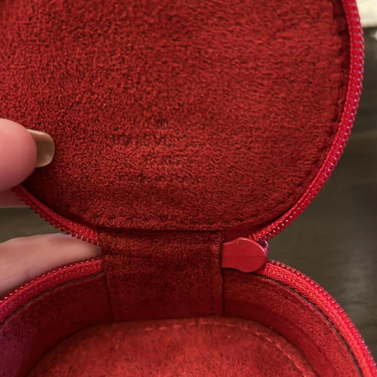 Louis Vuitton Castilian Red Epi Jewelry Case