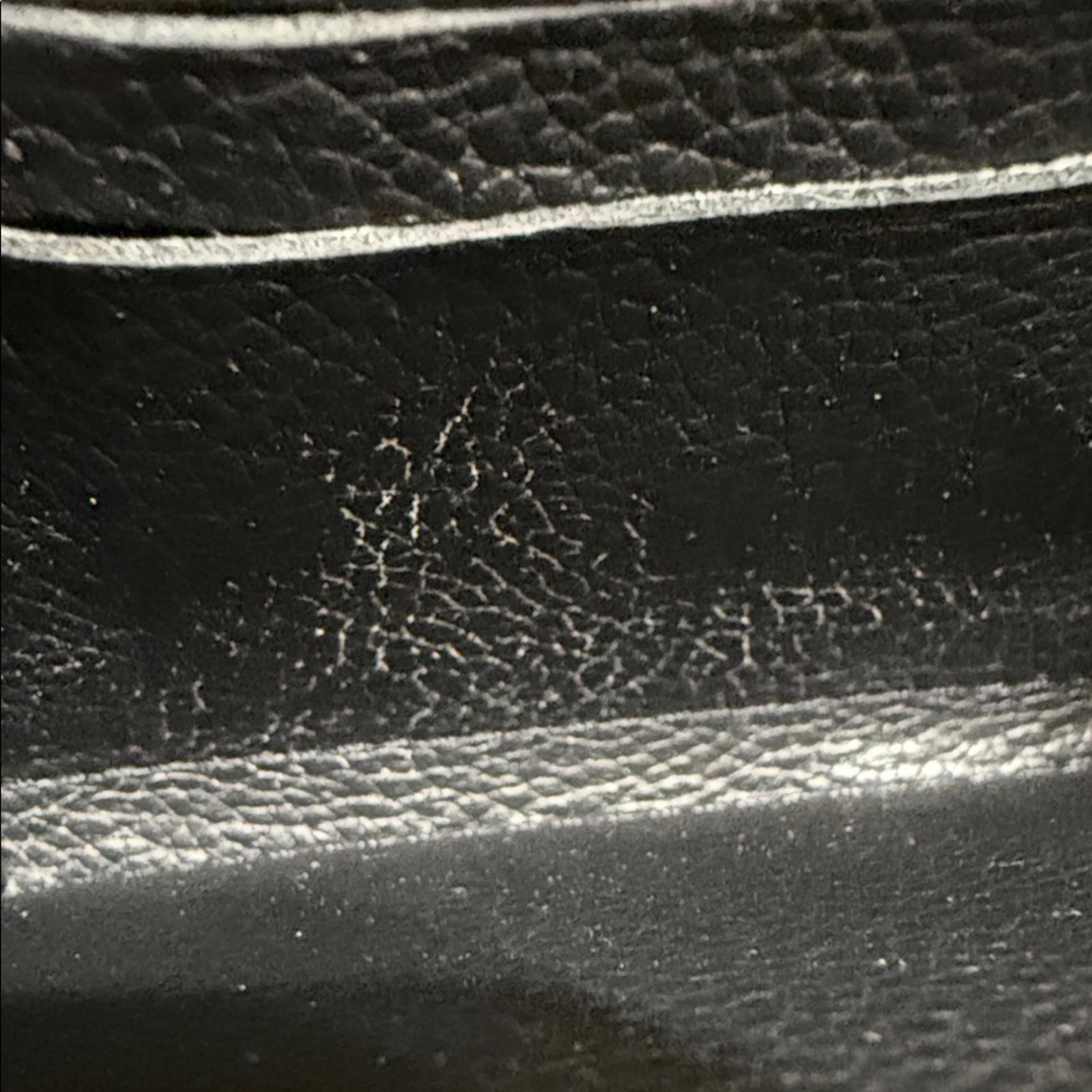 Louis Vuitton Black Leather Compact Wallet