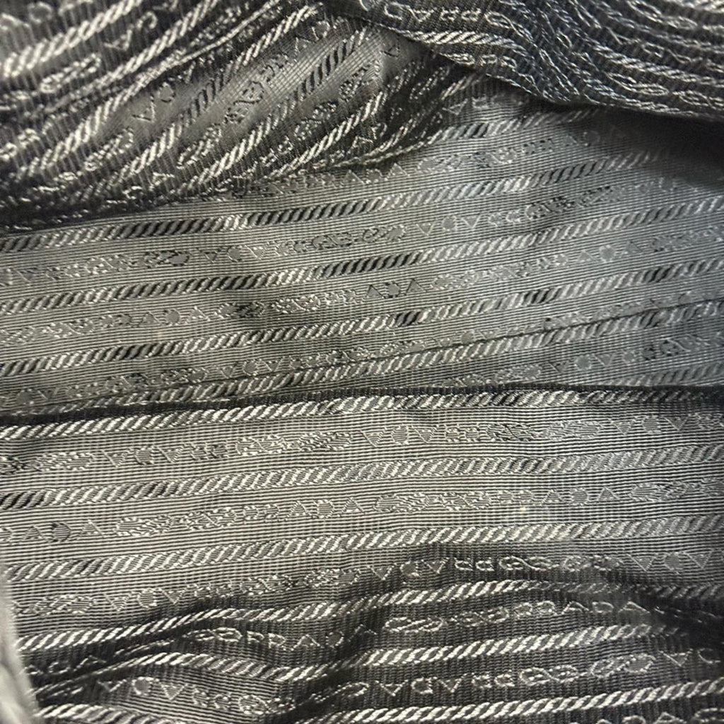 Prada Black and Gray Camouflage 3 Way Bag