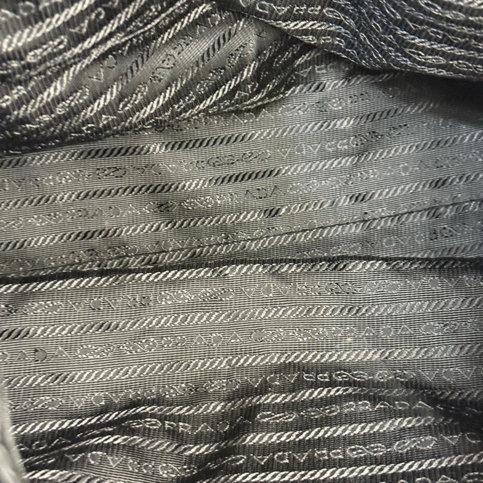 Prada Black and Gray Camouflage 3 Way Bag