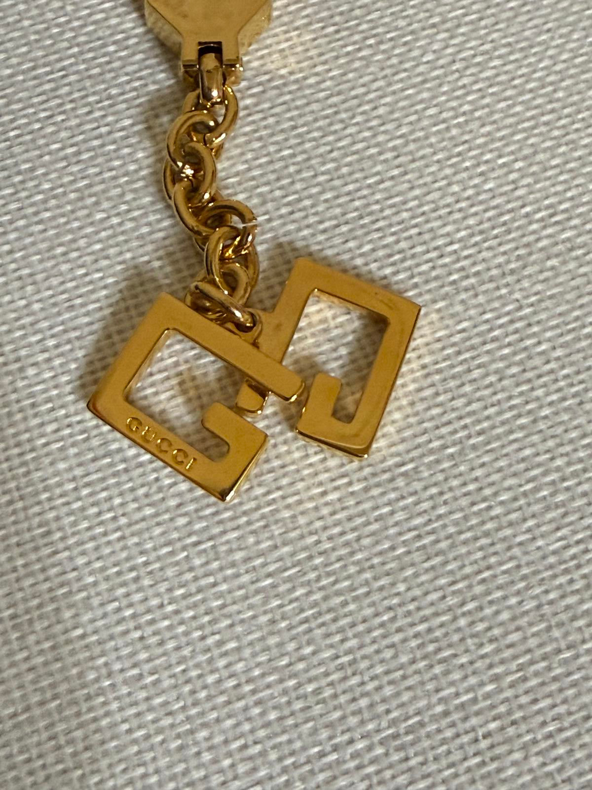 Gucci GG Gold Keychain