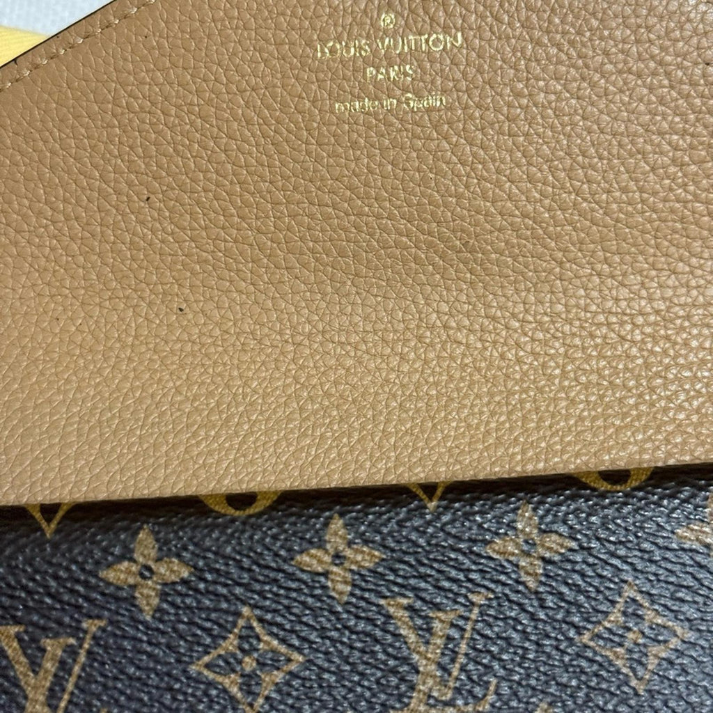 Louis Vuitton Double V Sesame Grained Leather Wallet