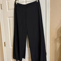 New COS Black Overlay Wide-Leg Trousers 12