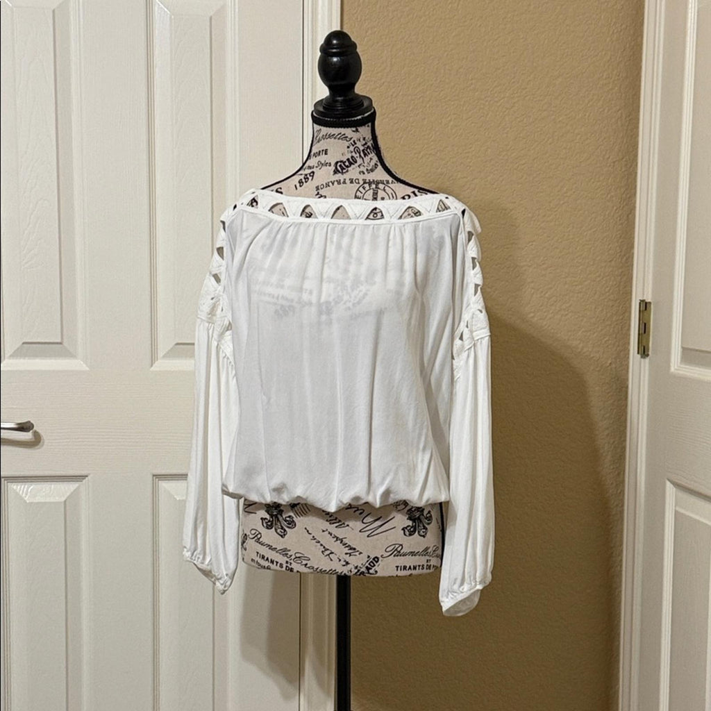 Max Edition Elegant White Women's Top