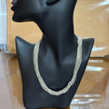 Elegant Sterling Silver Multi Strand Necklace 49.1g