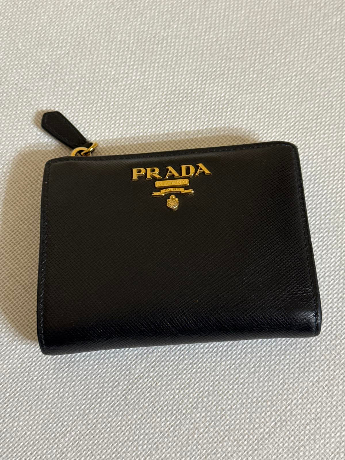 Prada Black Saffiano Leather Bifold Wallet