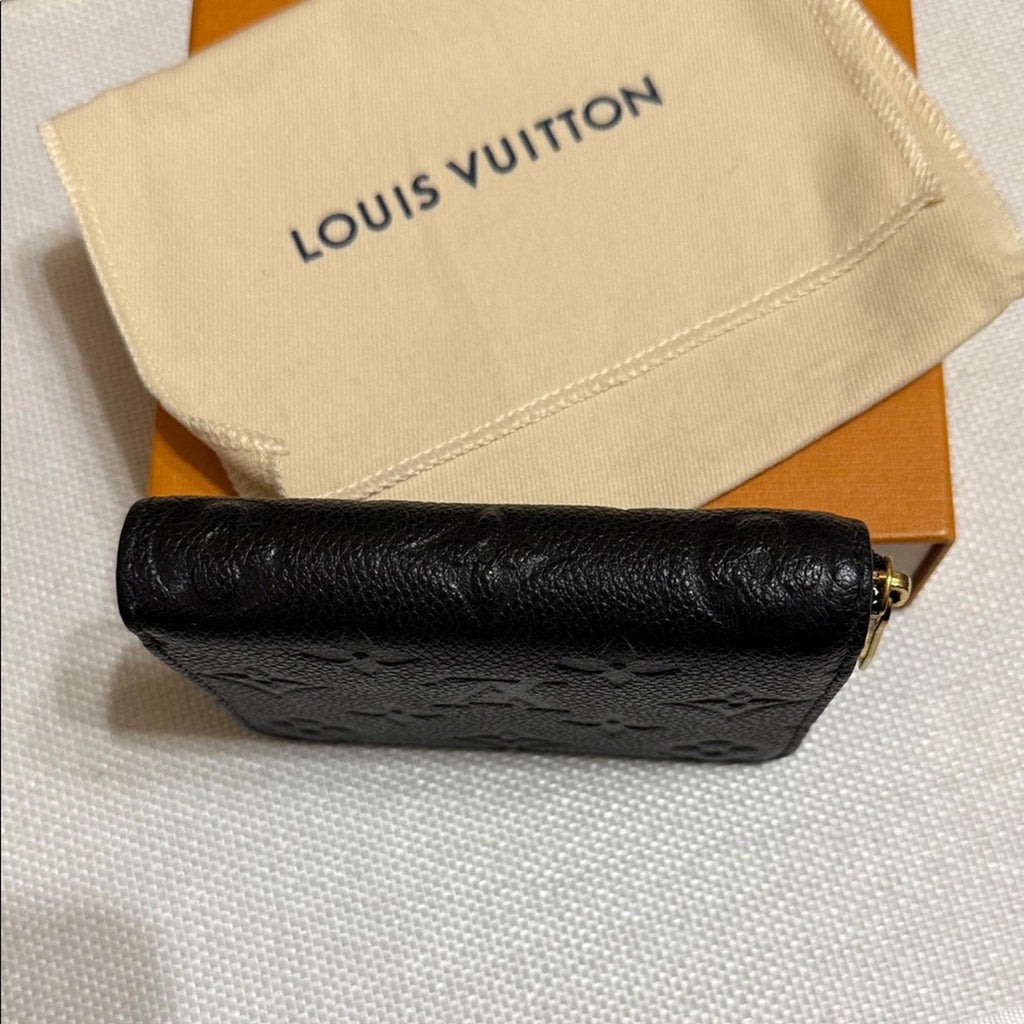 Louis Vuitton Black Leather Compact Wallet