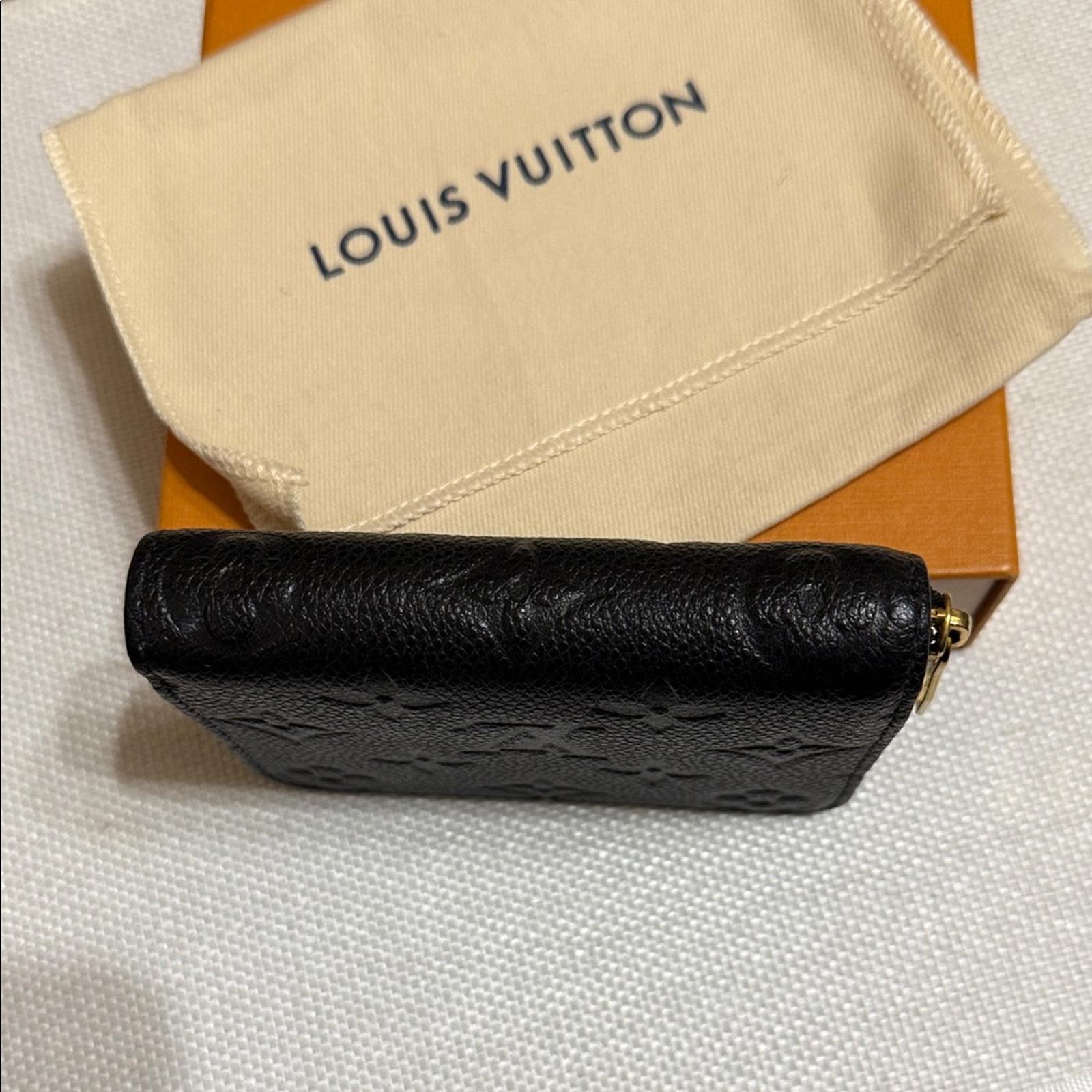 Louis Vuitton Black Leather Compact Wallet
