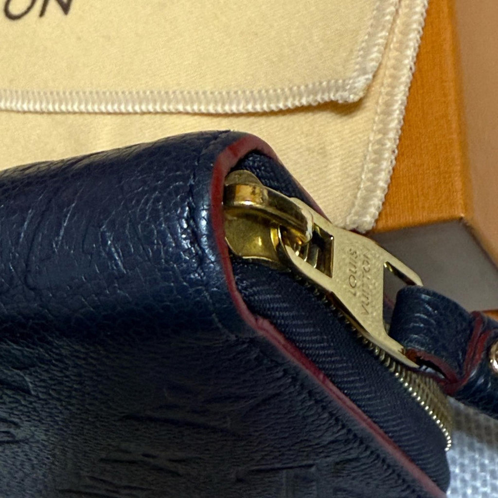 Louis Vuitton Marine (Navy) Rouge Empreinte Zippy Long Wallet