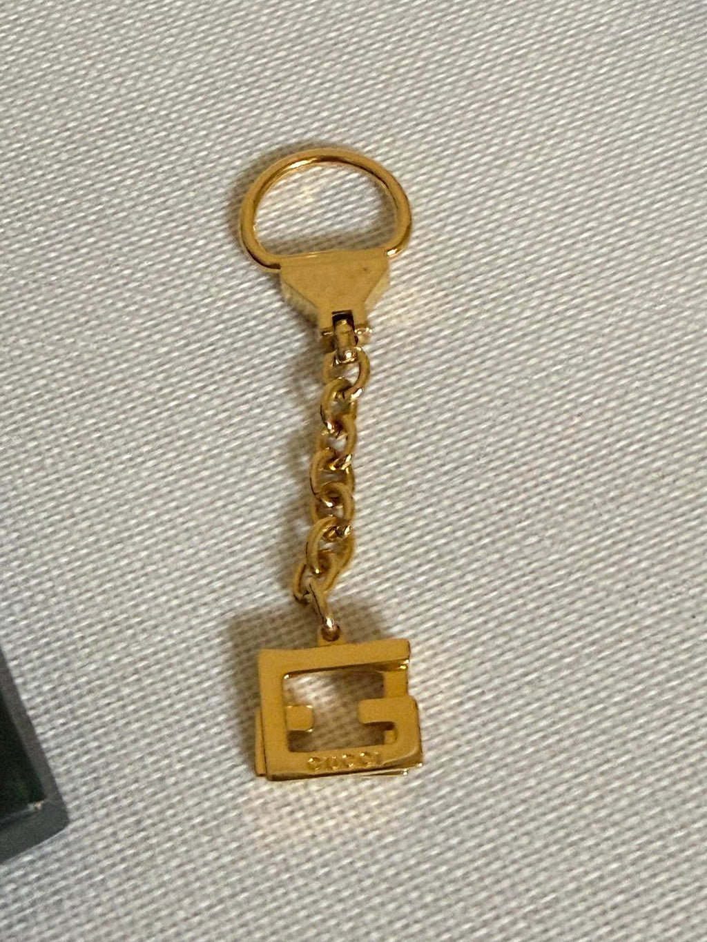 Gucci GG Gold Keychain