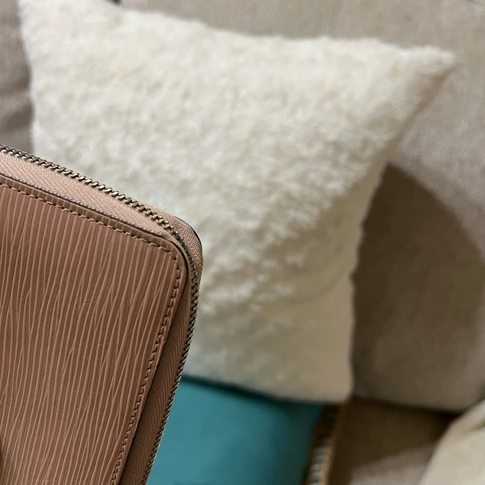 Louis Vuitton Pink Epi Zippy Wallet