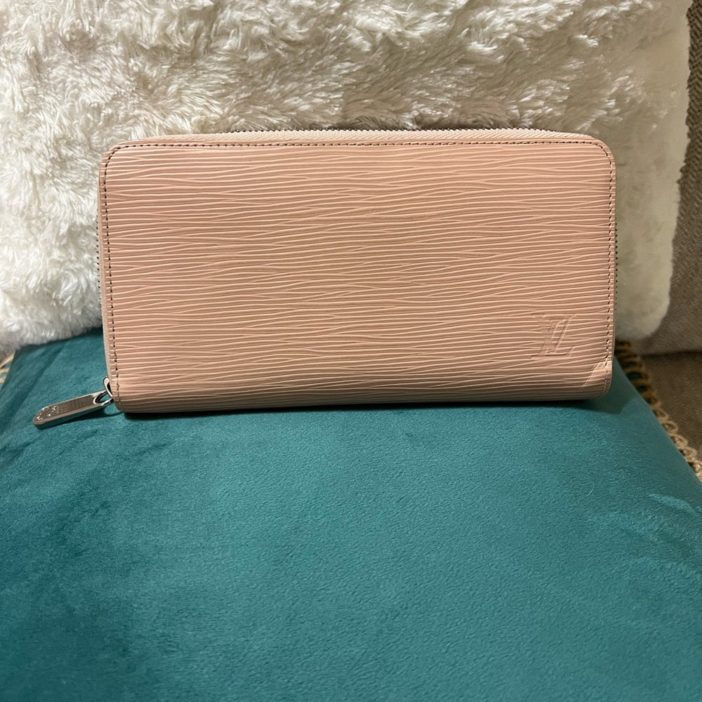 Louis Vuitton Pink Epi Zippy Wallet