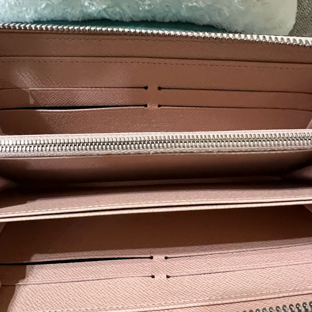 Louis Vuitton Pink Epi Zippy Wallet