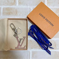 LOUIS VUITTON Pink and Silver LV Capucines Bag Charm