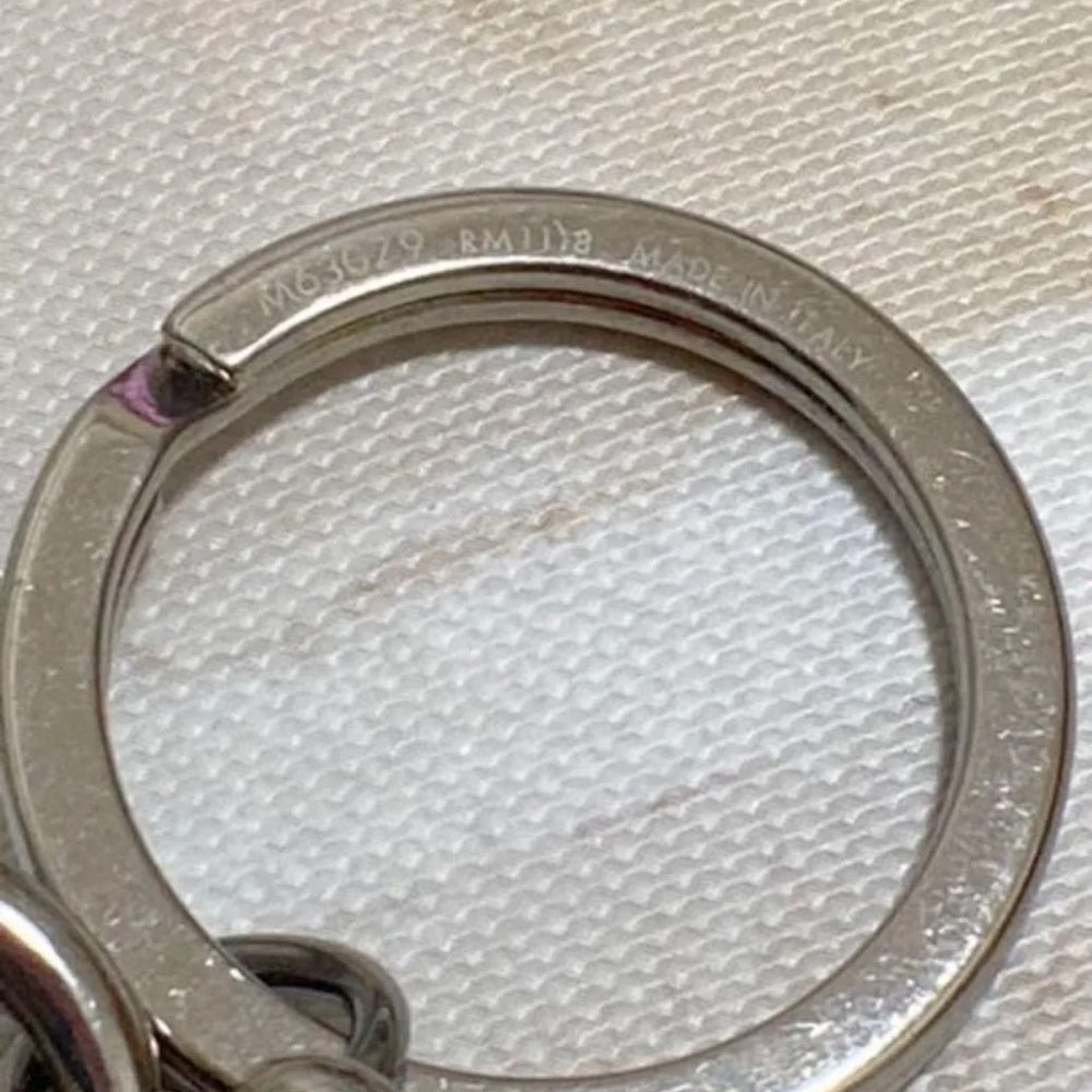 LOUIS VUITTON Pink and Silver LV Capucines Bag Charm