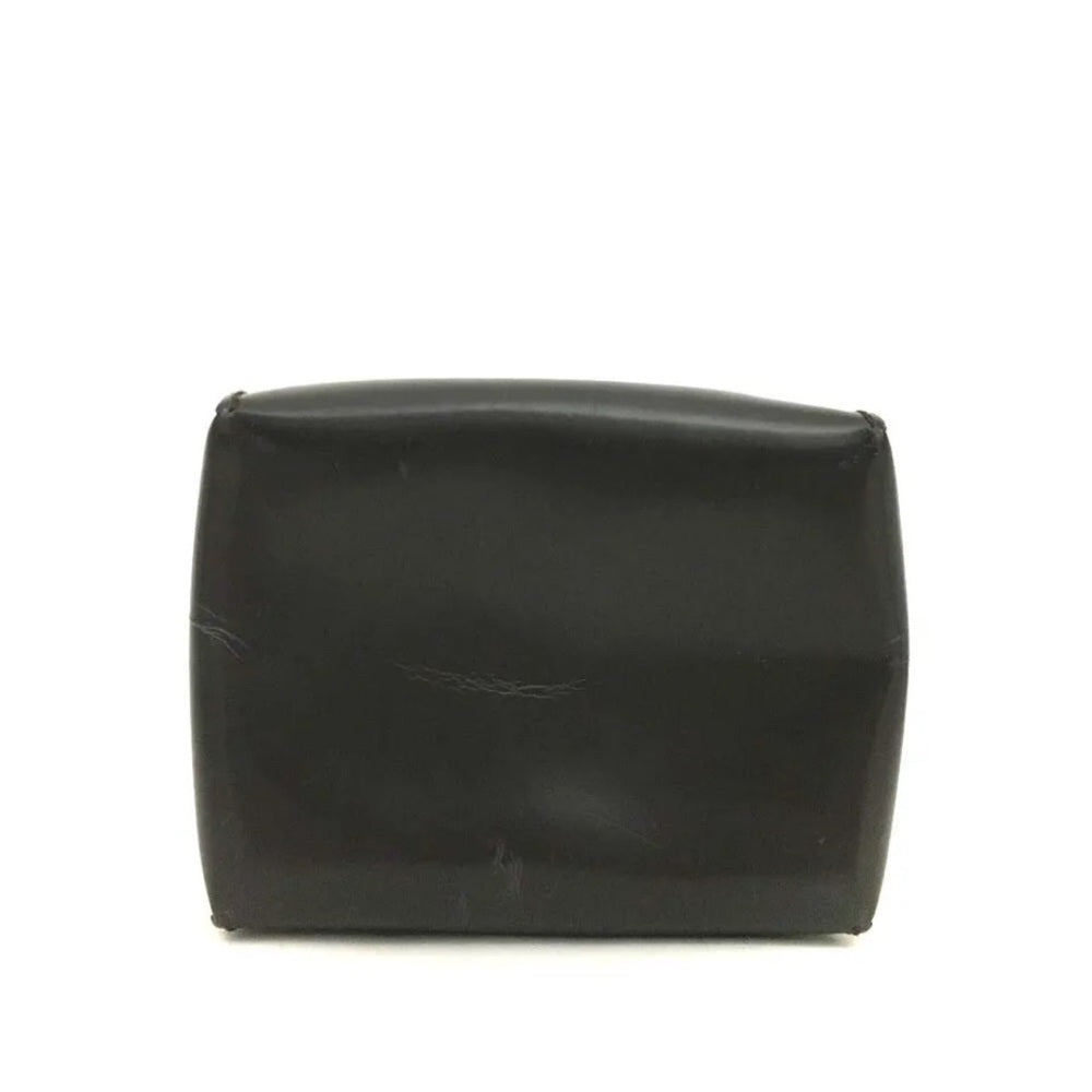 Gucci Black Leather Makeup/Jewelry Case with Mirror