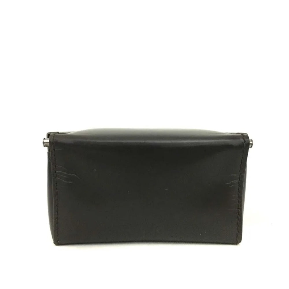 Gucci Black Leather Makeup/Jewelry Case with Mirror