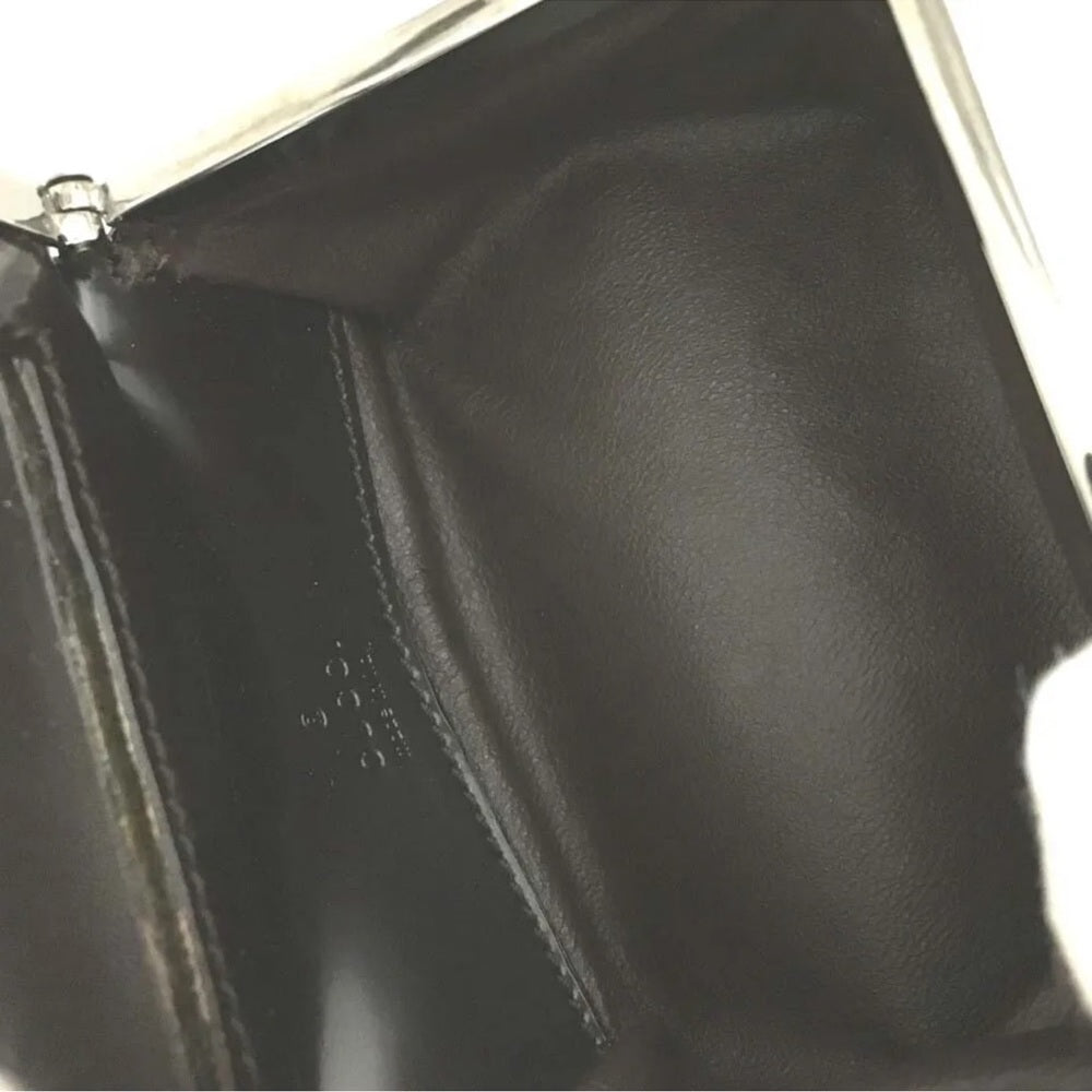 Gucci Black Leather Makeup/Jewelry Case with Mirror