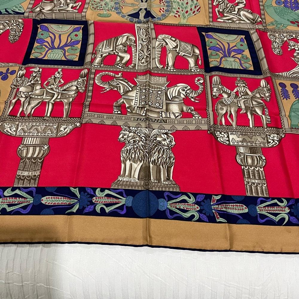 Hermes Torana 100% Silk Carre 90 Scarf bundle