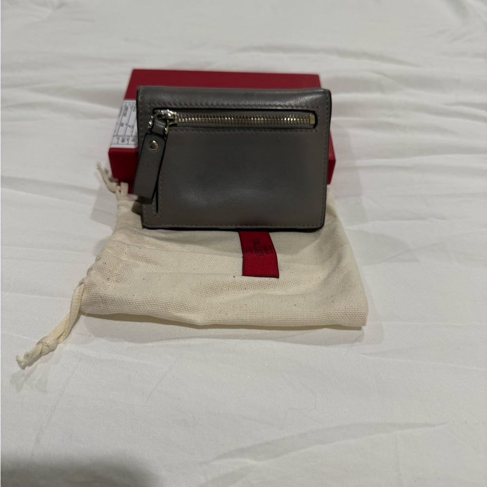 Valentino Garavani Rock Stud Grey Wallet Full Set