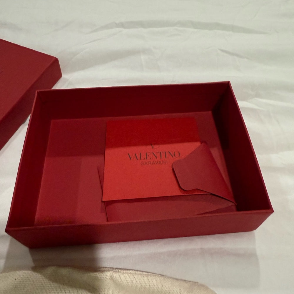 Valentino Garavani Rock Stud Grey Wallet Full Set