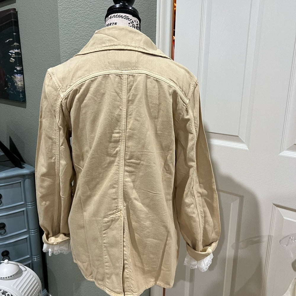 New Free People Cotton/Linen SR Jacket