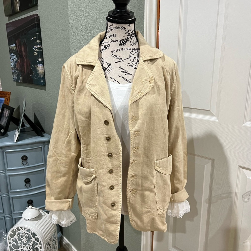 New Free People Cotton/Linen SR Jacket