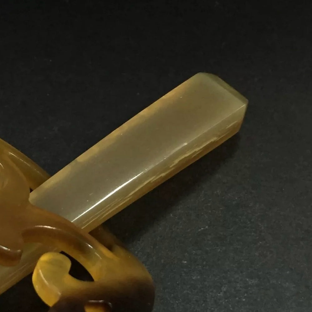 Hermes Buffalo Horn Rocaille Hair Accessory