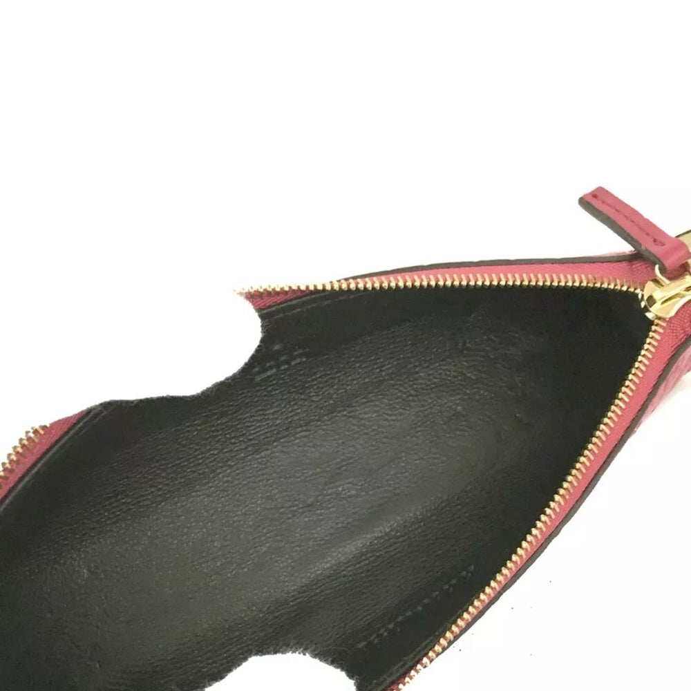 Gucci Micro Guccissima Red Leather Pen/Makeup Brush Case