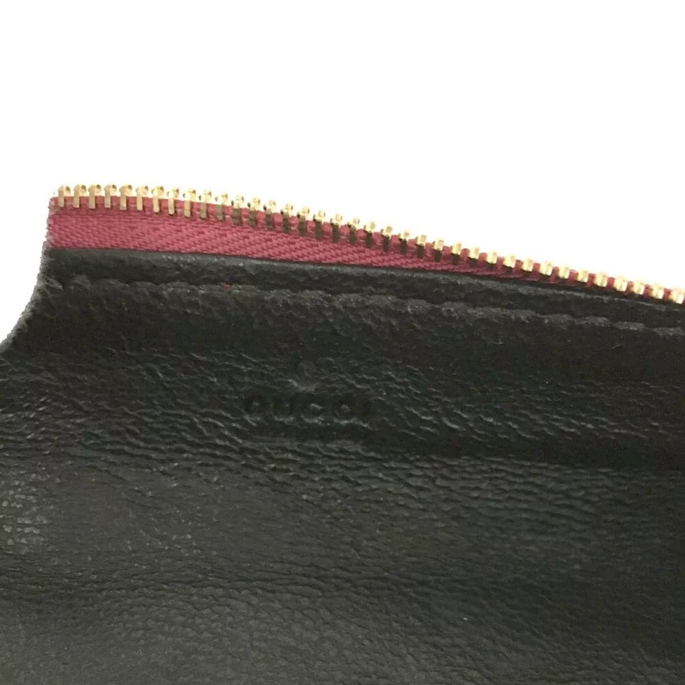 Gucci Micro Guccissima Red Leather Pen/Makeup Brush Case