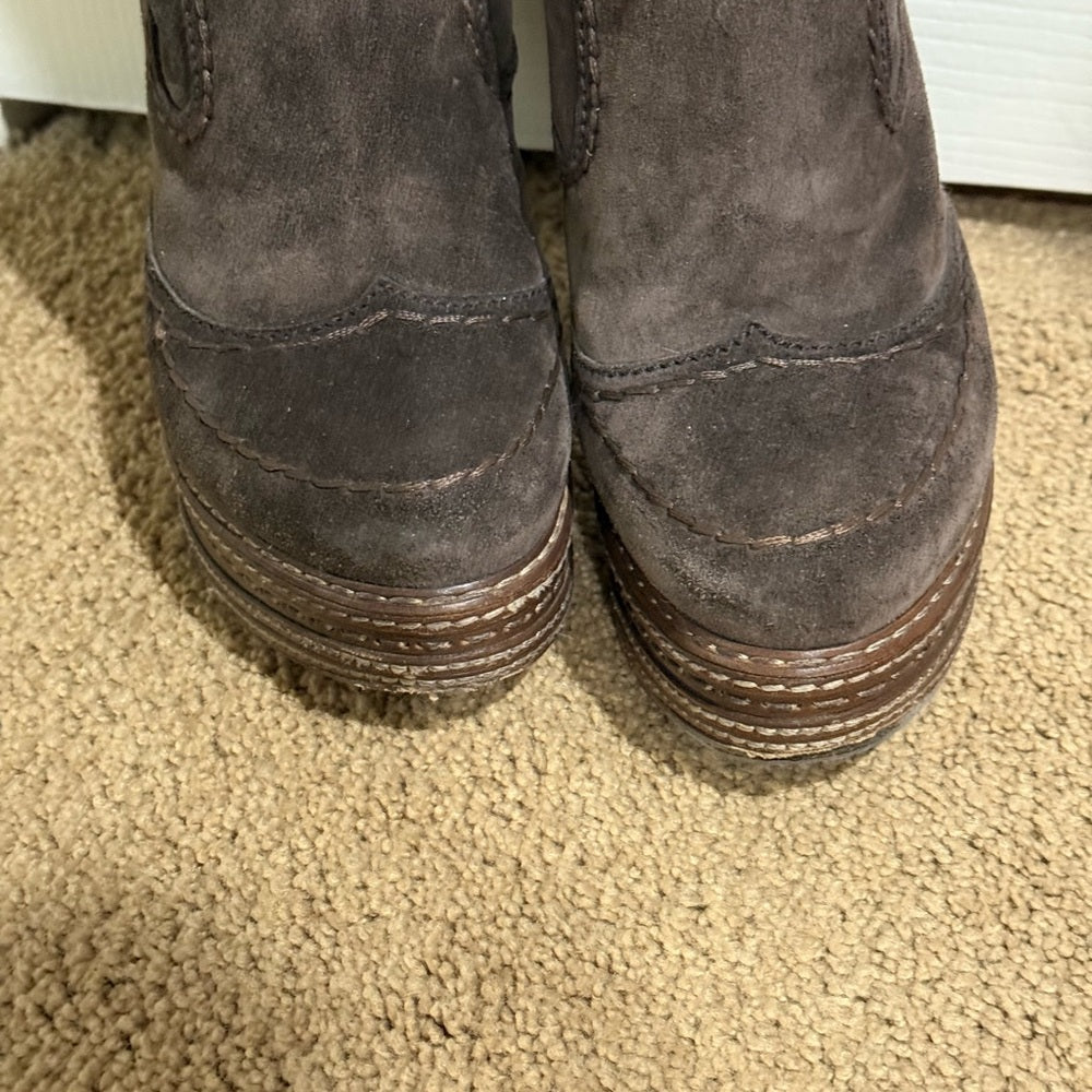 Prada Authentic Suede Boots Size 39