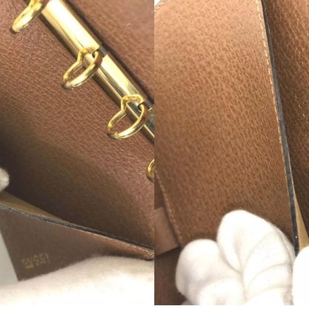 New GUCCI Horse Bit Leather Notebook Cover Set