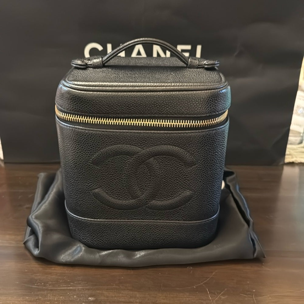 Chanel Caviar Leather Vanity Bag