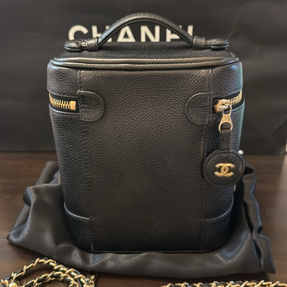 Chanel Caviar Leather Vanity Bag