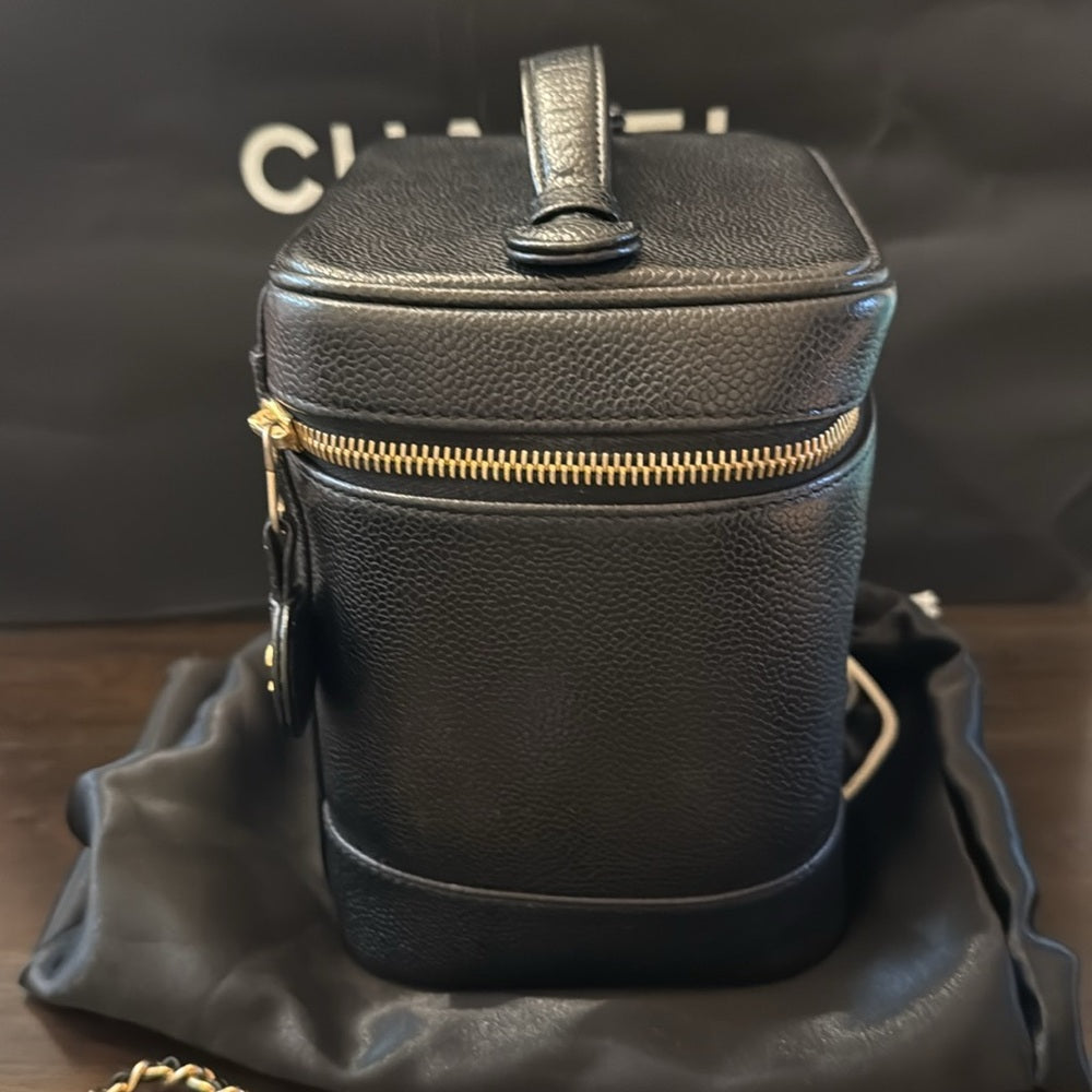 Chanel Caviar Leather Vanity Bag