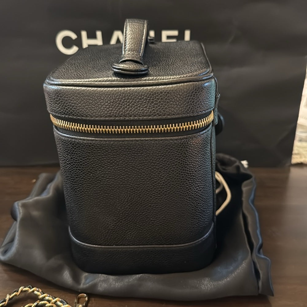 Chanel Caviar Leather Vanity Bag