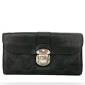 Louis Vuitton Black Mahina Iris Portefeuille Wallet
