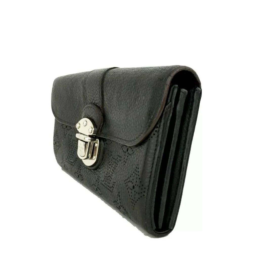 Louis Vuitton Black Mahina Iris Portefeuille Wallet